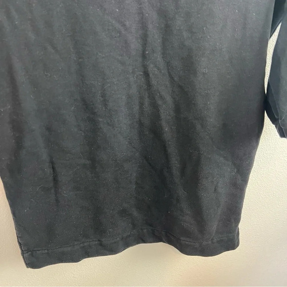 KENZO Sport Sweater Terry Cloth Sweatshirt Dress Black Logo Back V-Neck Small - Picture 6 of 14